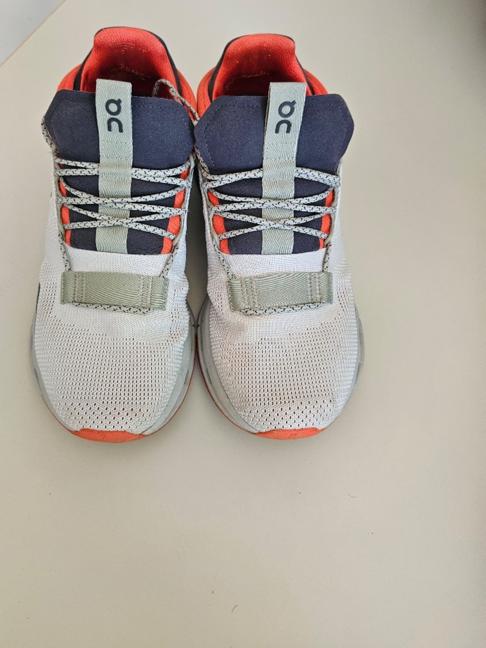 On Cloud Running Shoes – White / Black / Orange